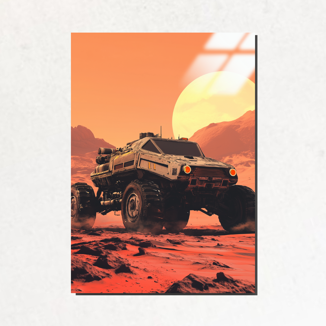MarsRover X - Metal Poster & Tablo