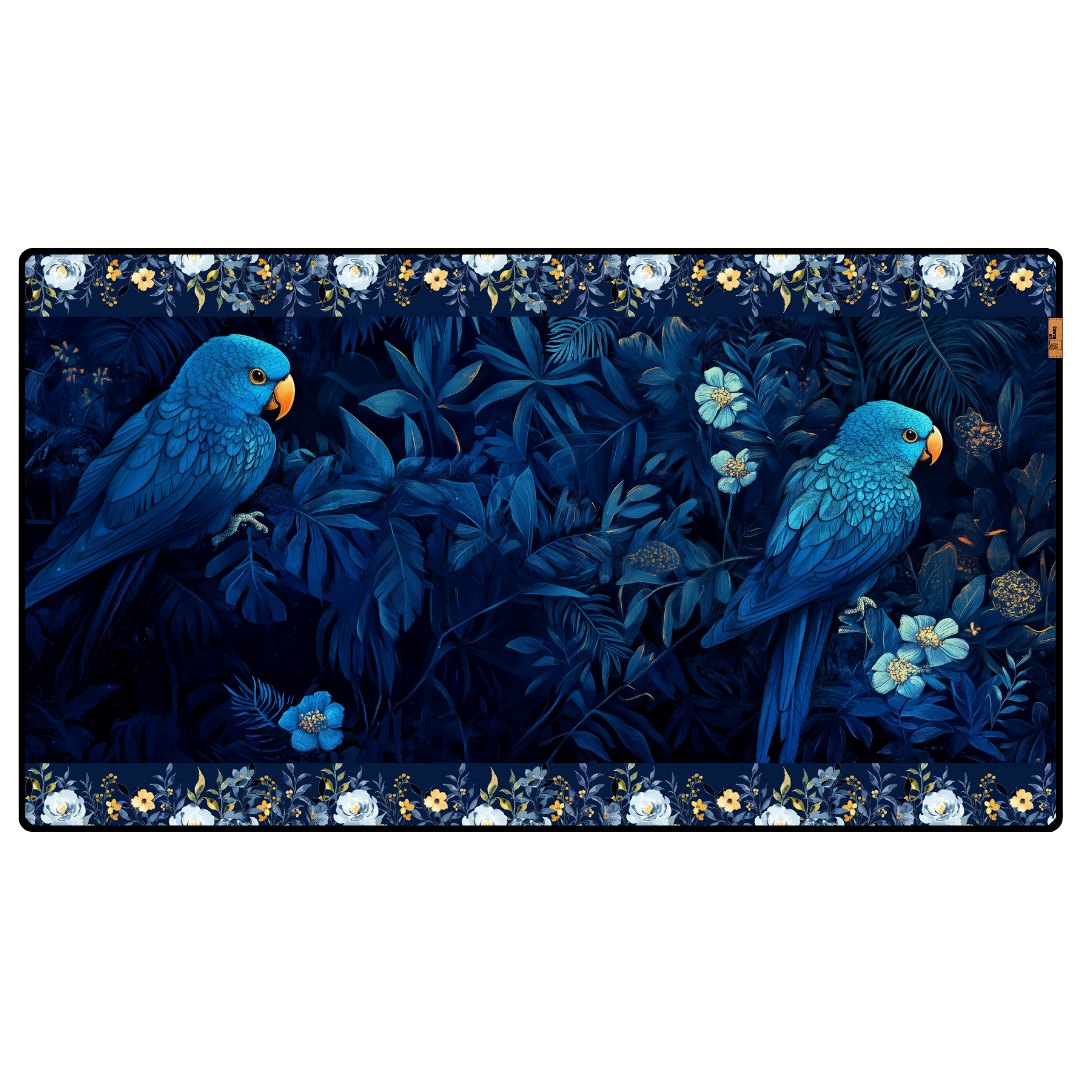 Mavi Papağanlar - Mouse Pad & Masa Matı