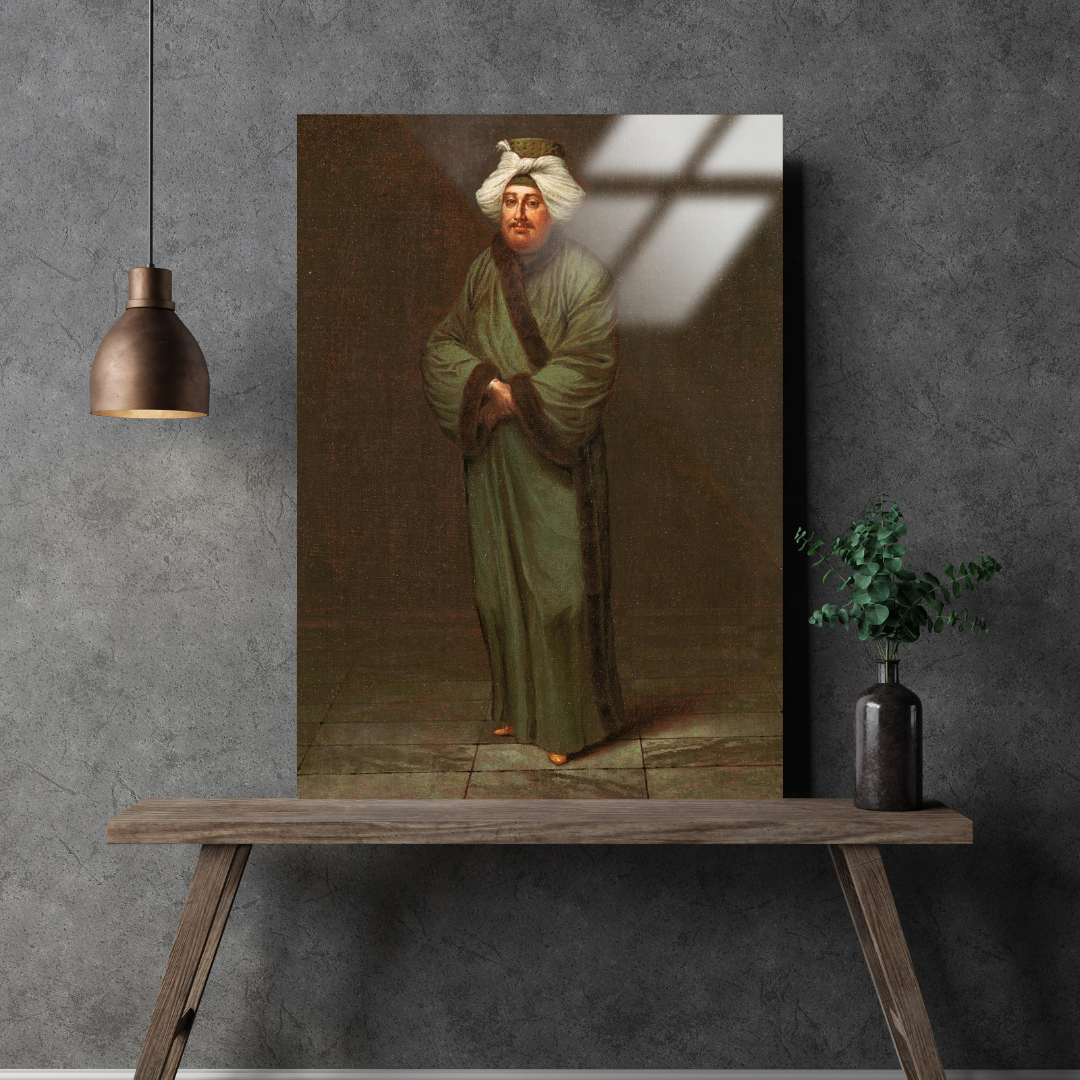 Mehmet, Vezir Kâhya (Mehmet, the vizir kâhyasi) - Jean Baptiste Vanmour - Metal Poster & Tablo