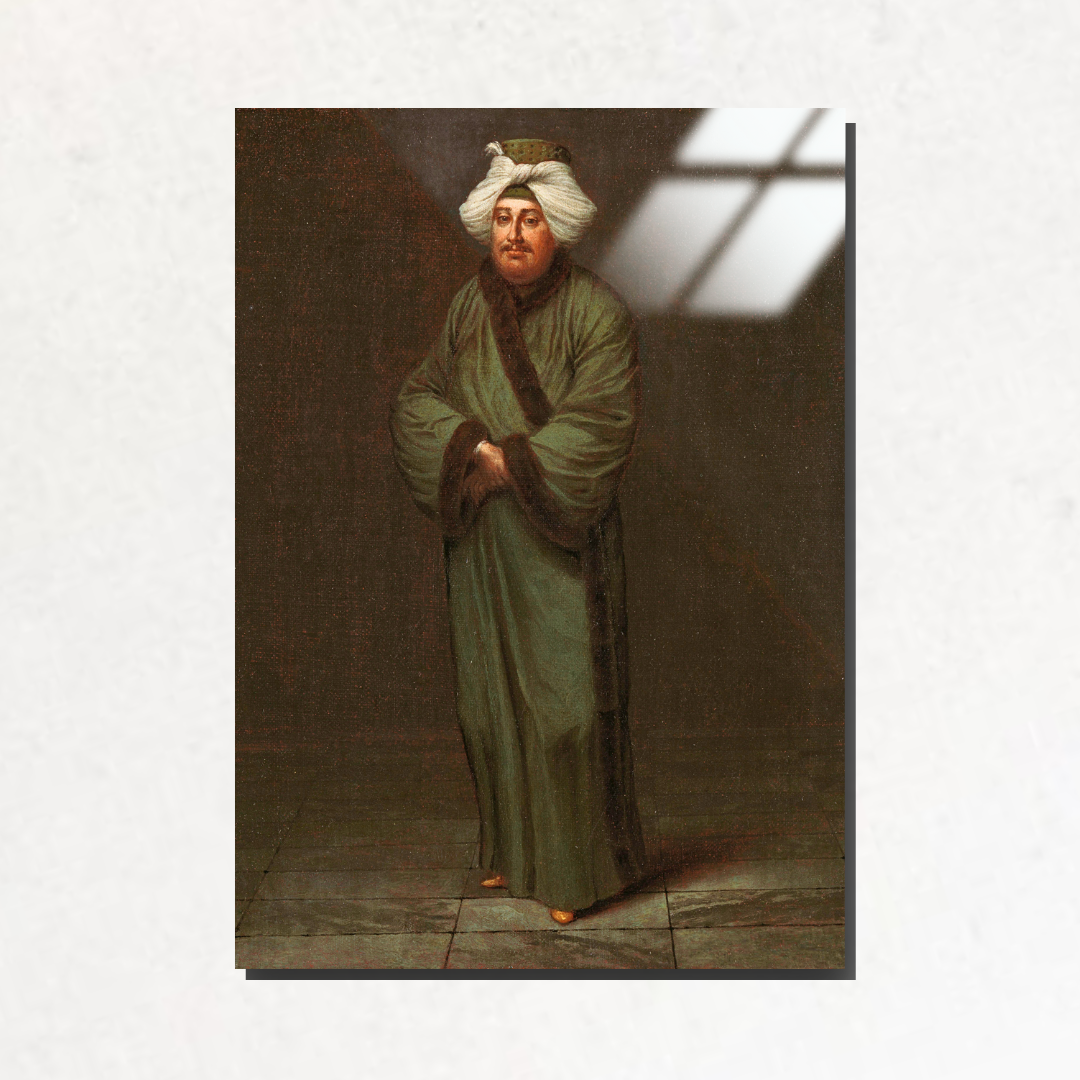 Mehmet, Vezir Kâhya (Mehmet, the vizir kâhyasi) - Jean Baptiste Vanmour - Metal Poster & Tablo