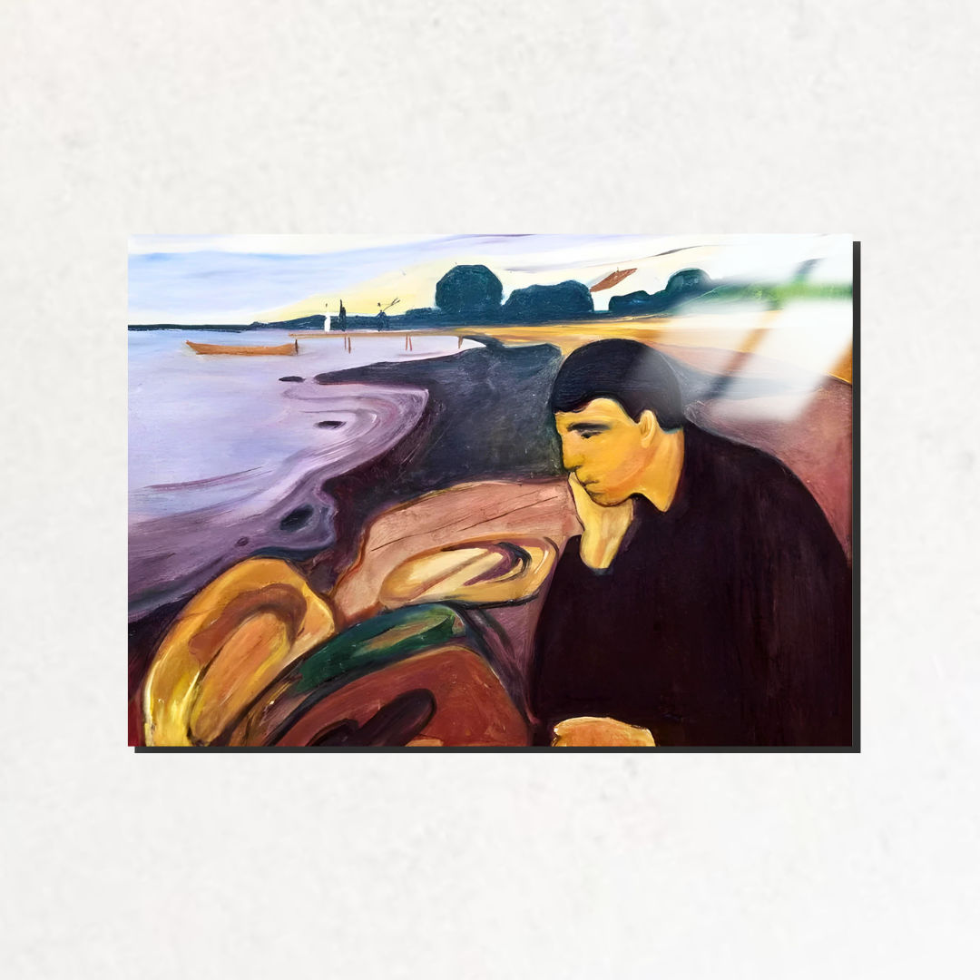 Melankoli (Melancholy) - Edvard Munch - Metal Poster & Tablo