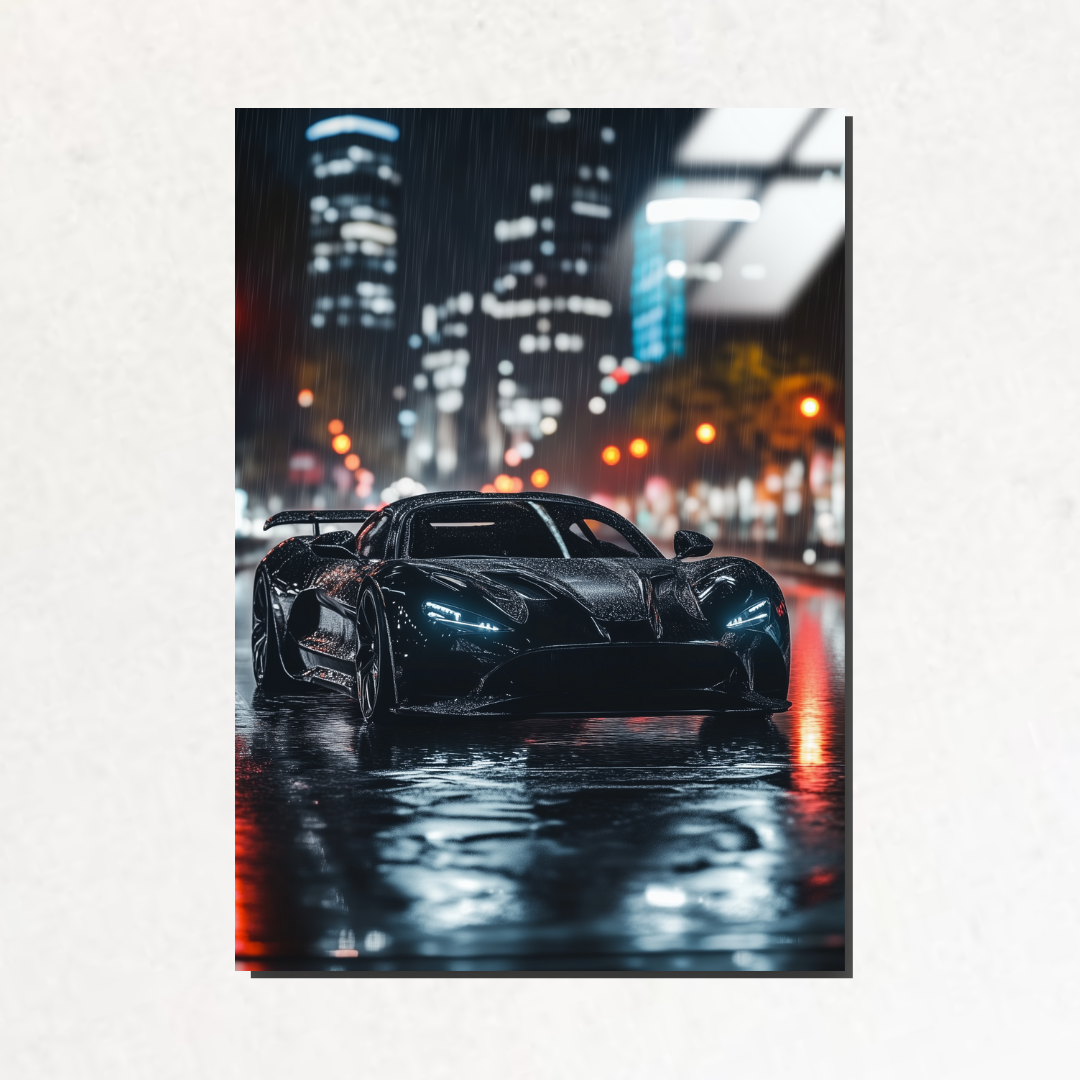 Midnight Phantom - Metal Poster & Tablo