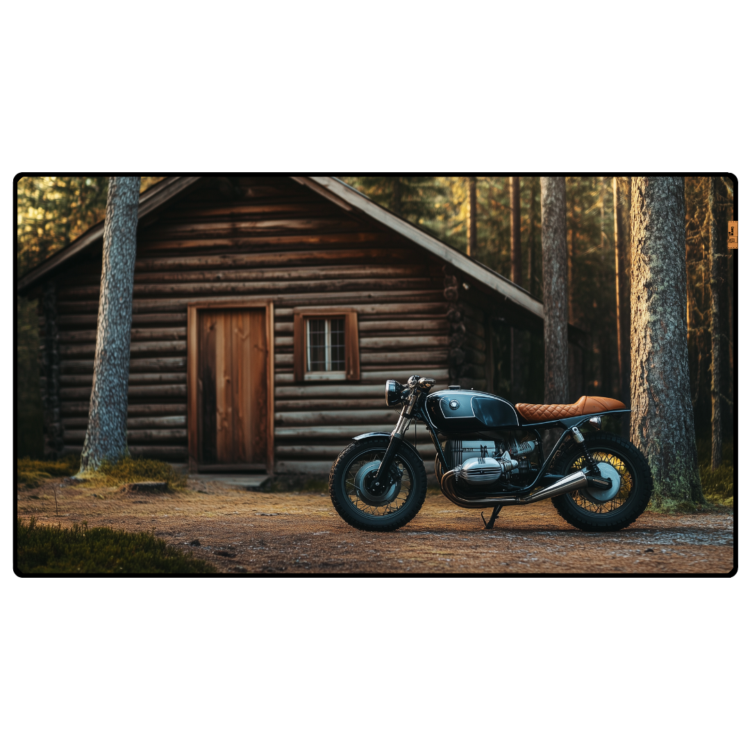 Motorcycle and Peace - Mouse Pad & Masa Matı