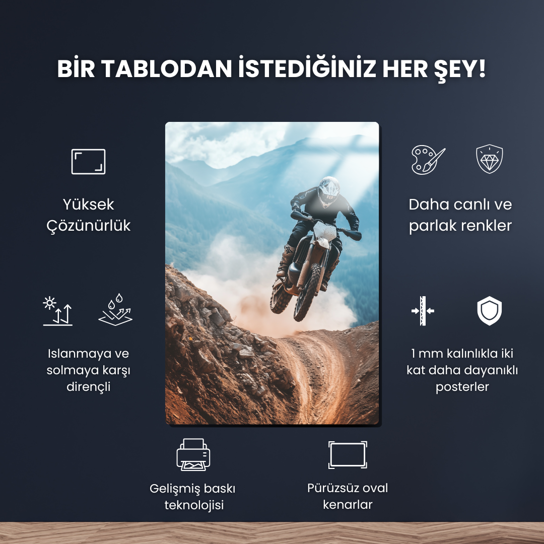 Mountain Surge - Metal Poster & Tablo