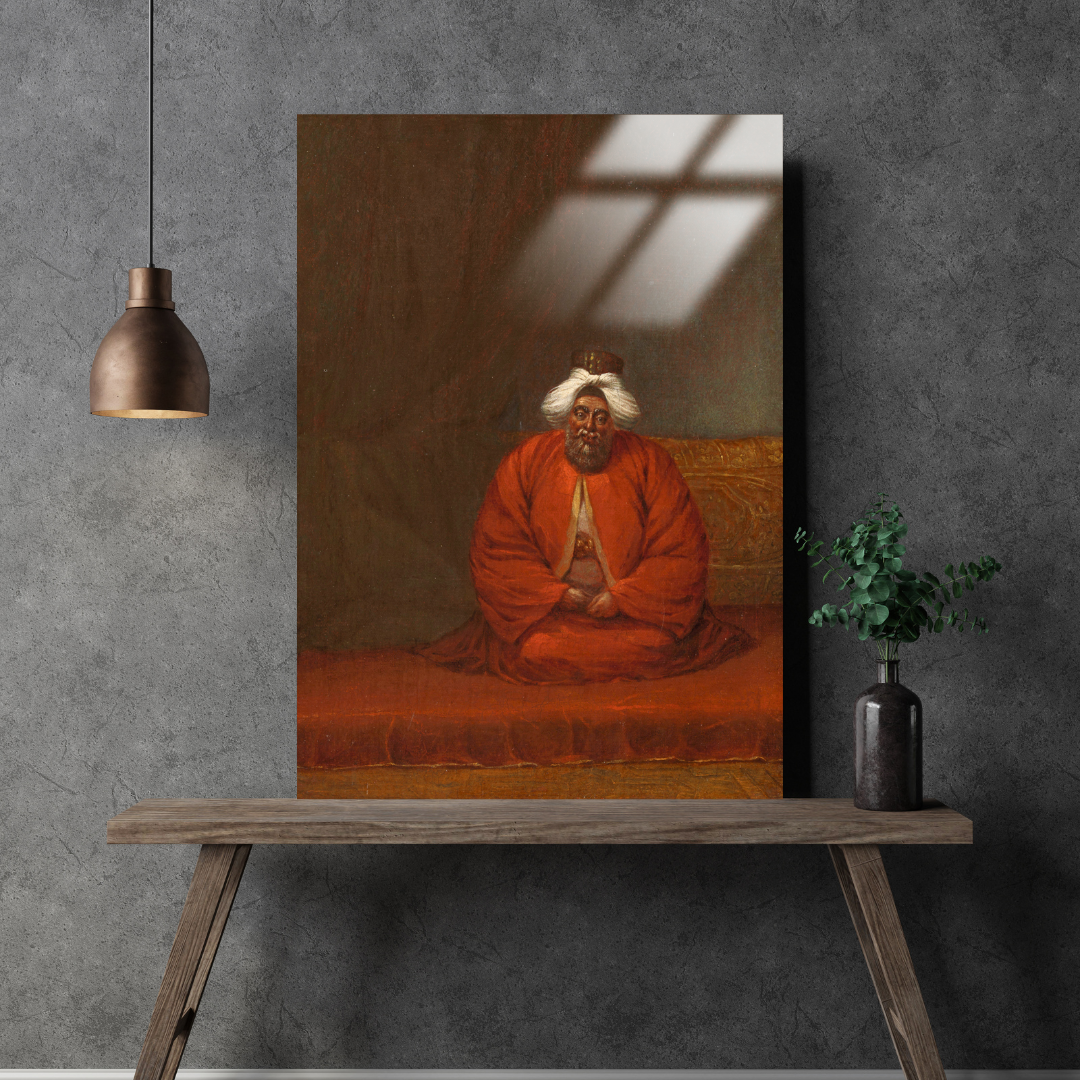 Müftü - Jean-Baptiste Vanmour - Metal Poster & Tablo