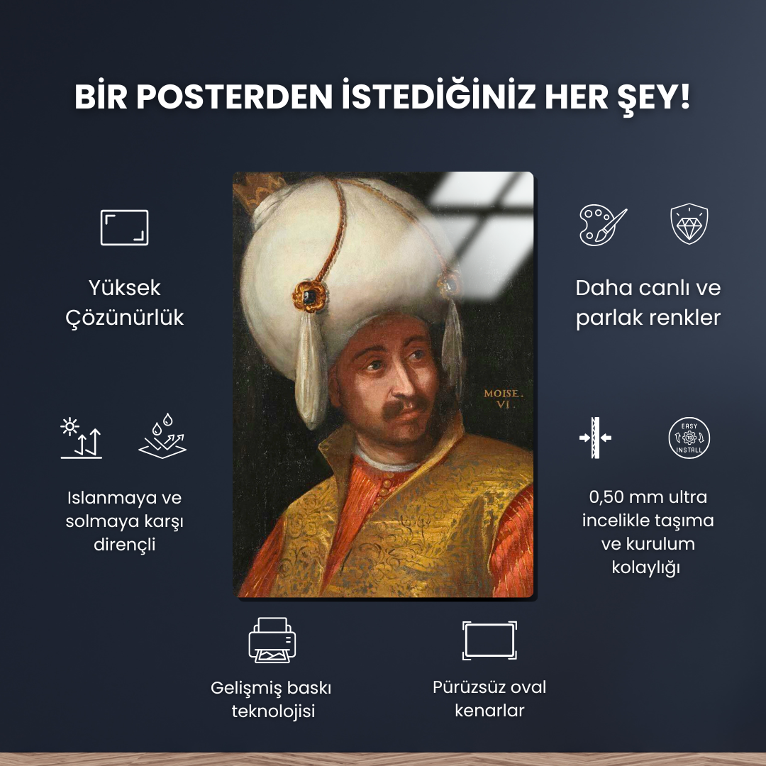 Musa Çelebi - Paolo Veronese - Metal Poster & Tablo