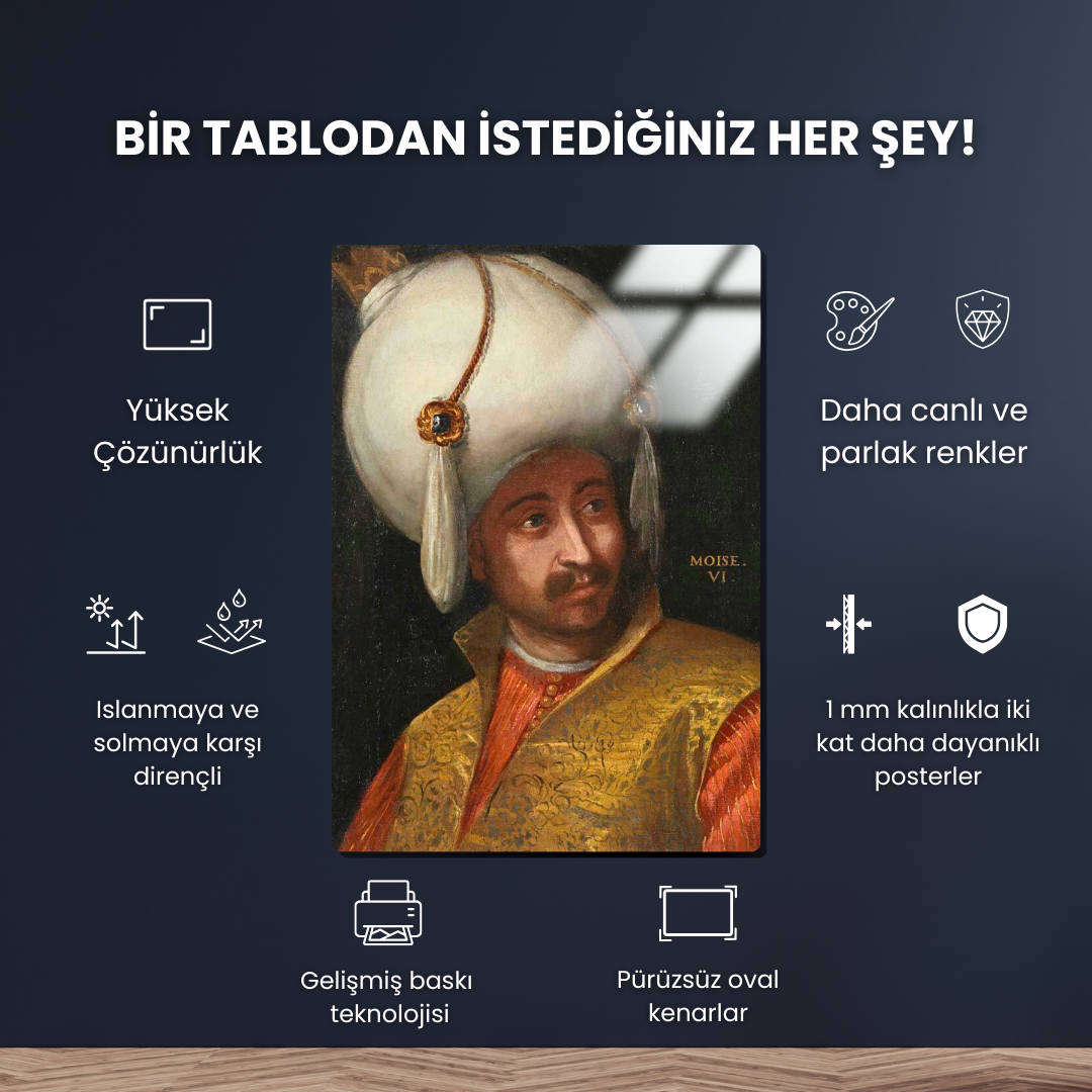 Musa Çelebi - Paolo Veronese - Metal Poster & Tablo