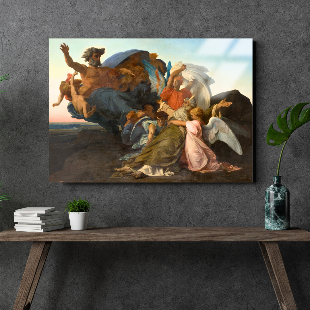 Musa'nın Ölümü (Death of Moses) - Alexandre Cabanel - Metal Poster & Tablo - Cavron art