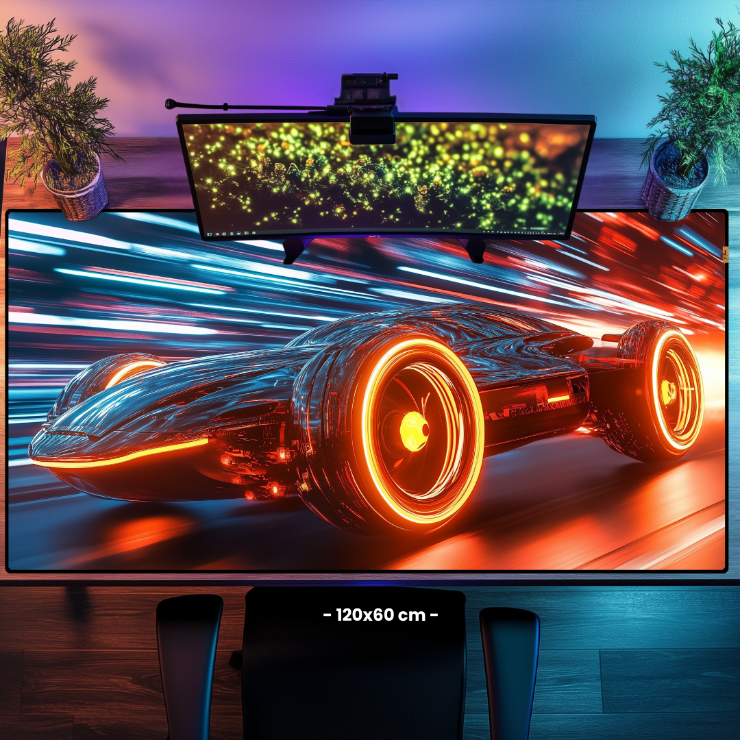 Neon Car (2) - Mouse Pad & Masa Matı