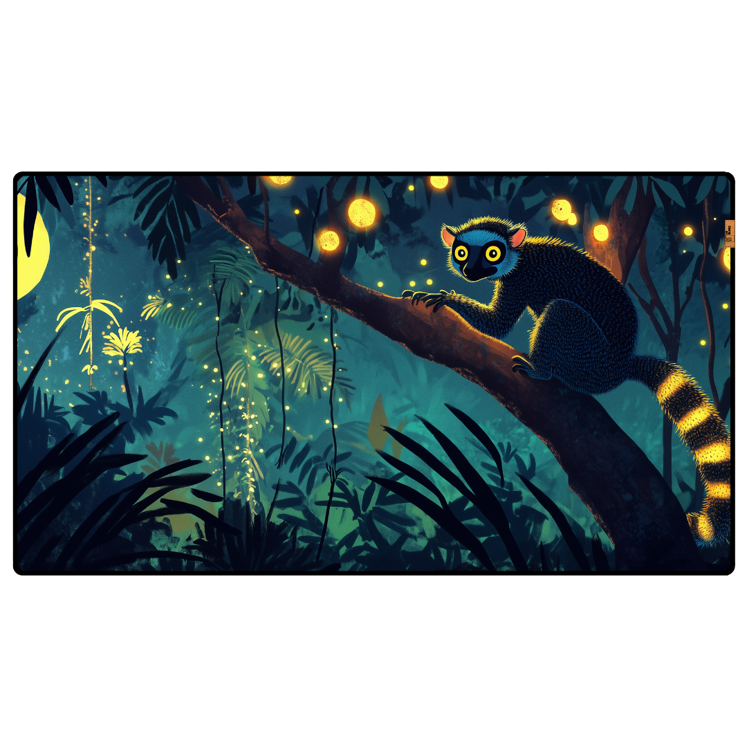 Neonik Lemur - Mouse Pad & Masa Matı