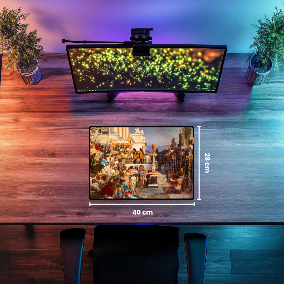 Nero'nun Meşaleleri (Nero's Torches) - Henryk Siemiradzki - Mouse Pad & Masa Matı