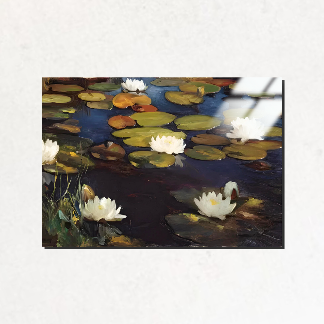 Nilüferler (Water Lilies) - Albert Edelfelt - Metal Poster & Tablo