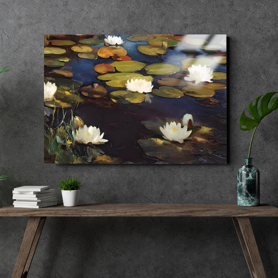 Nilüferler (Water Lilies) - Albert Edelfelt - Metal Poster & Tablo