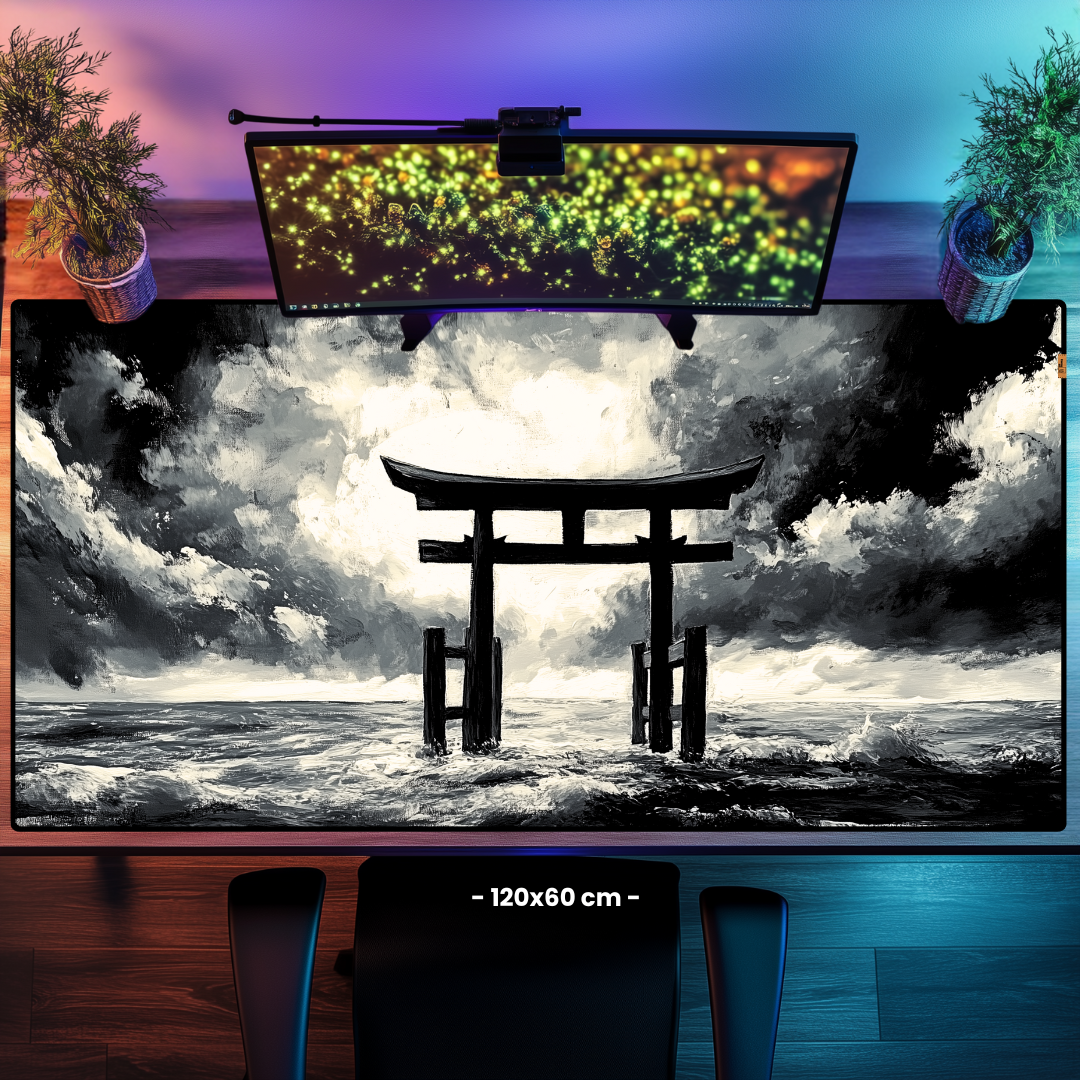 Okyanusta Torii Kapısı - Mouse Pad & Masa Matı