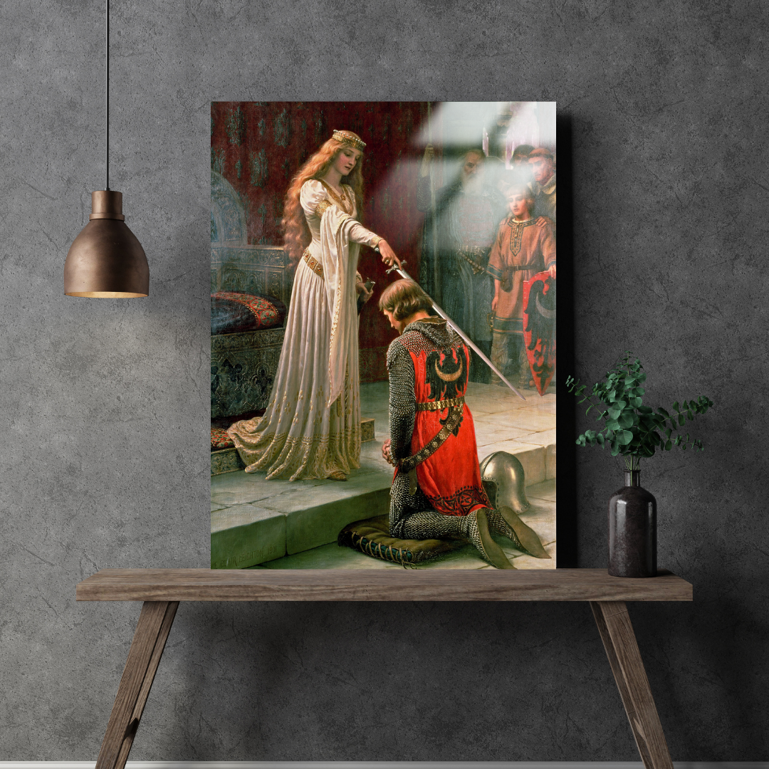 Onurlandırma (The Accolade) - Edmund Blair Leighton - Metal Poster & Tablo