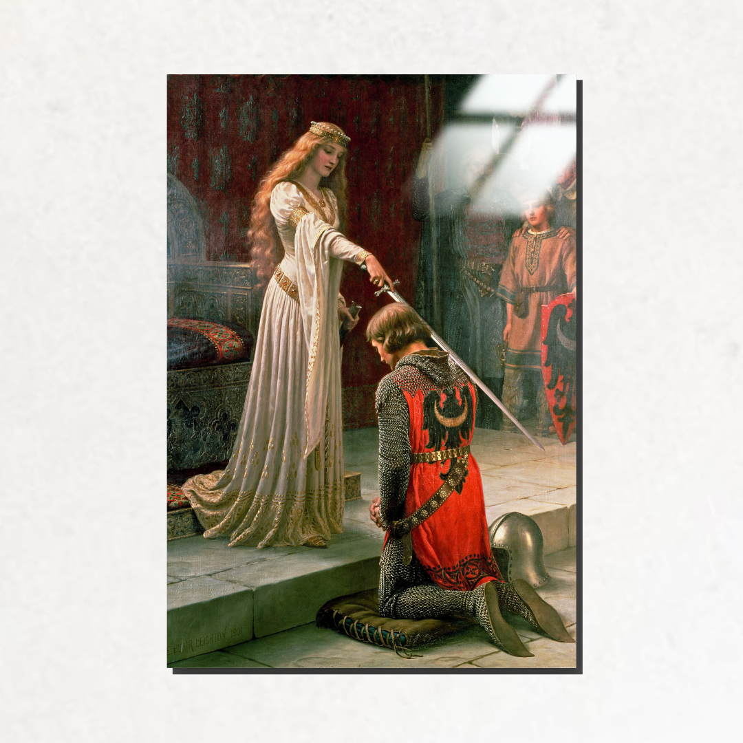 Onurlandırma (The Accolade) - Edmund Blair Leighton - Metal Poster & Tablo