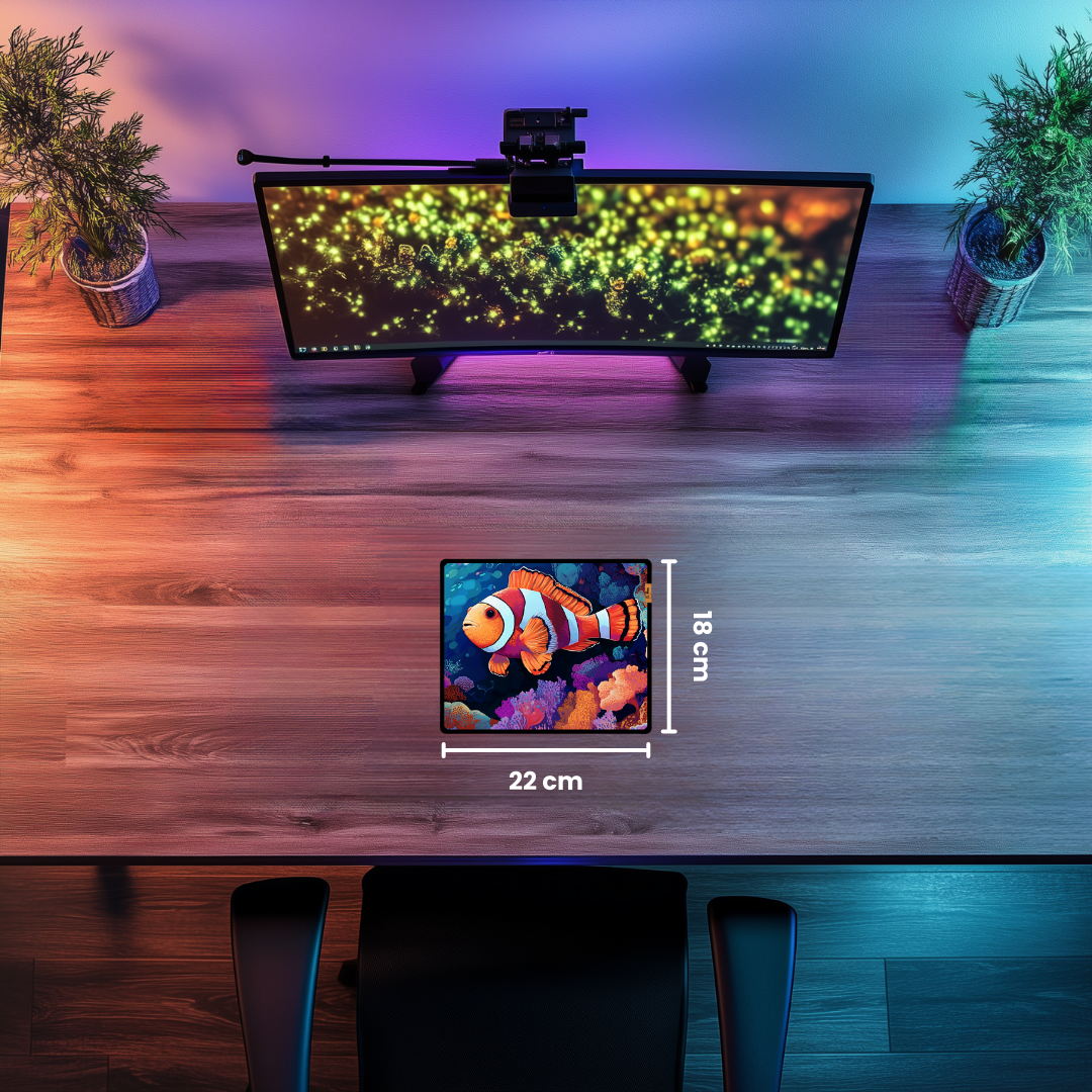 Palyaço Balığı Portakal - Mouse Pad & Masa Matı