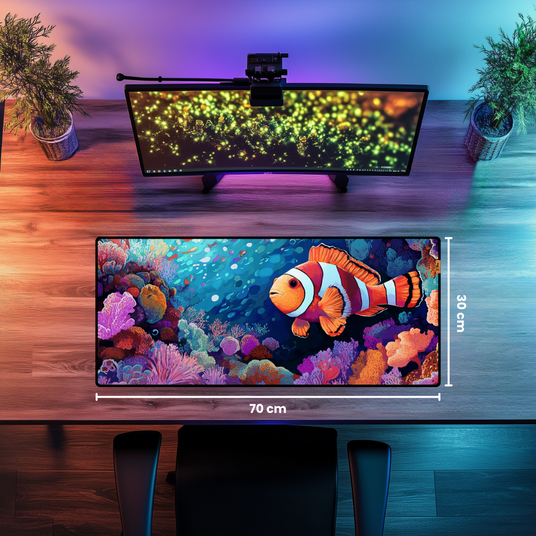 Palyaço Balığı Portakal - Mouse Pad & Masa Matı