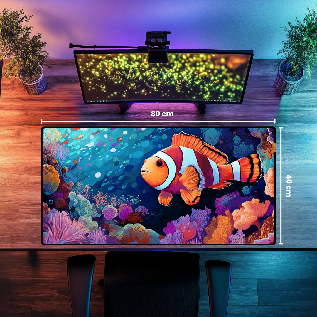Palyaço Balığı Portakal - Mouse Pad & Masa Matı