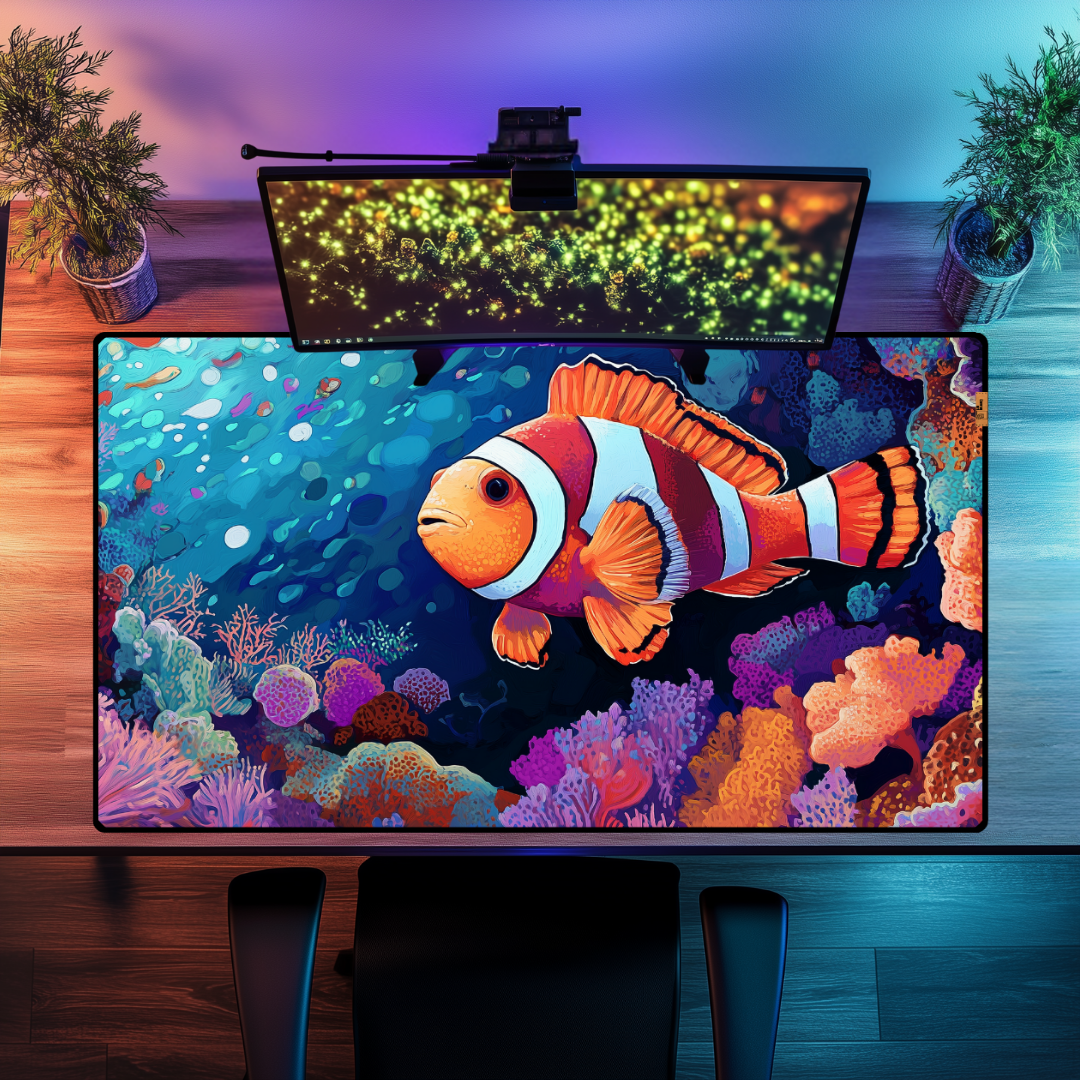 Palyaço Balığı Portakal - Mouse Pad & Masa Matı