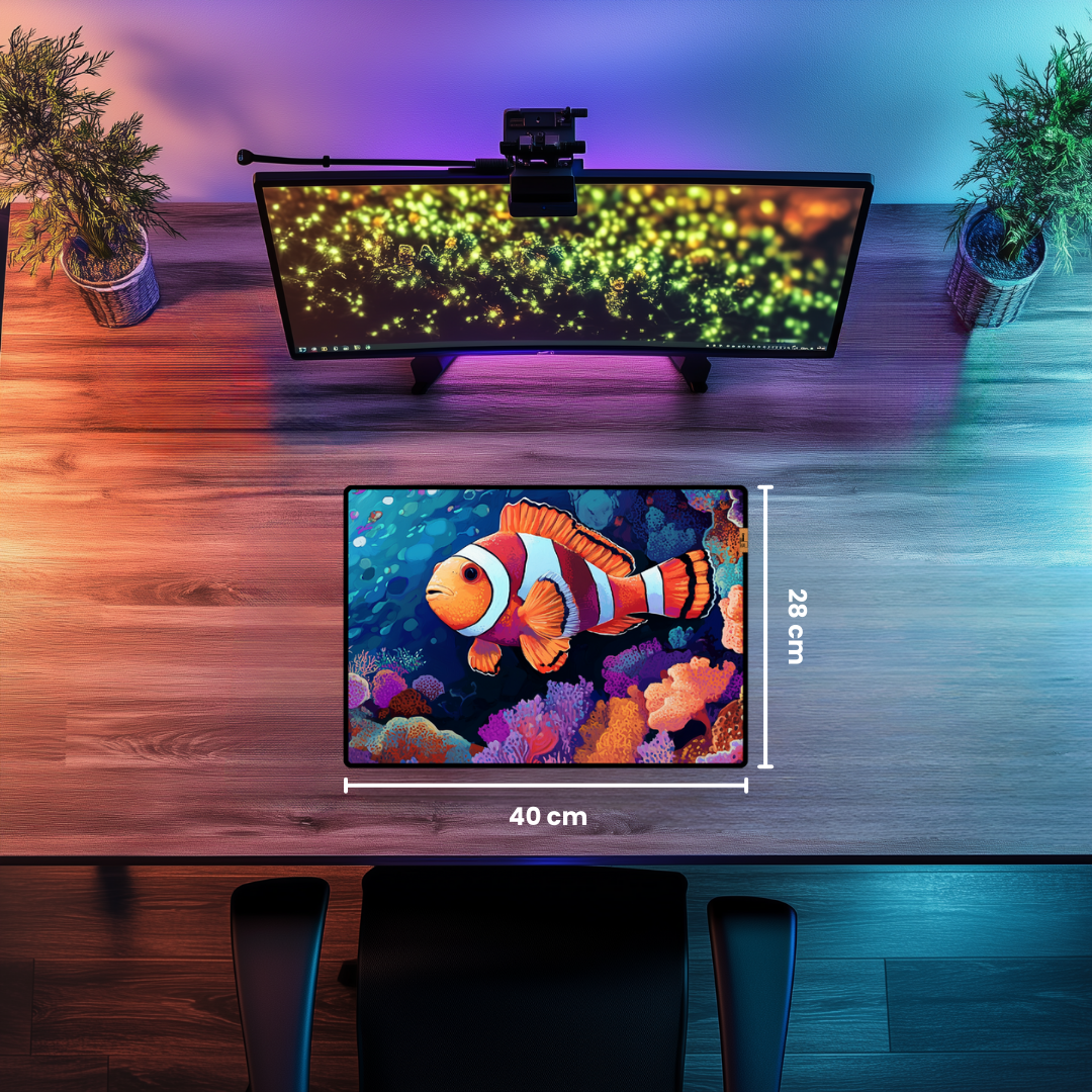 Palyaço Balığı Portakal - Mouse Pad & Masa Matı