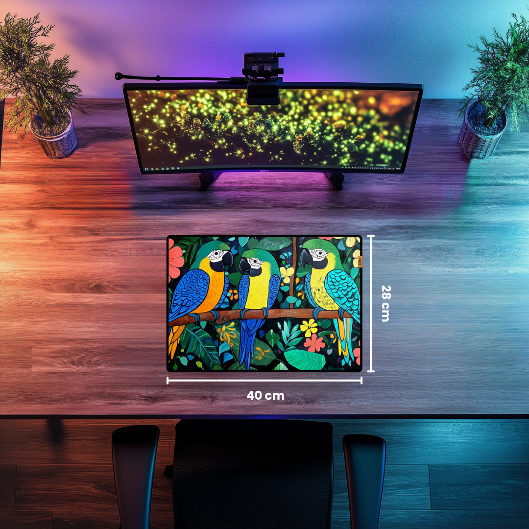 Papağanlar - Mouse Pad & Masa Matı