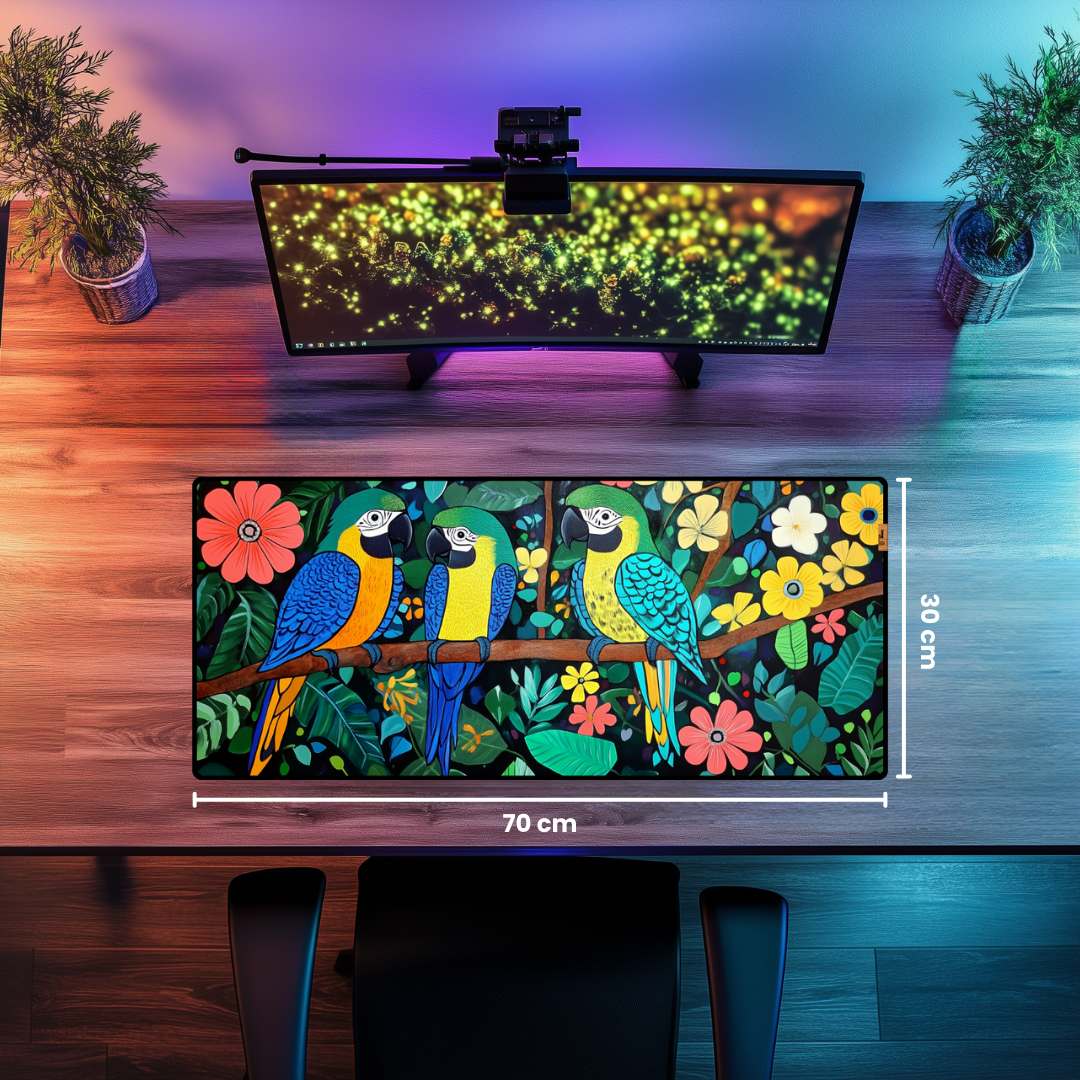 Papağanlar - Mouse Pad & Masa Matı