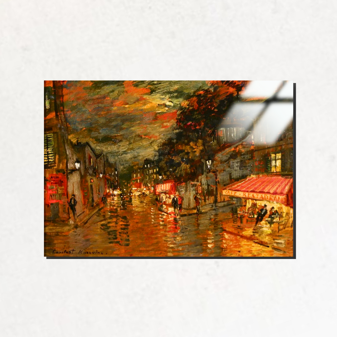 Paris'te Bir Gece (A Night in Paris) - Konstantin Alekseyevich Korovin - Metal Poster & Tablo