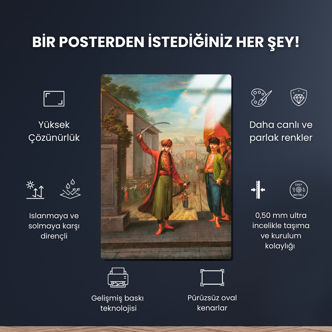 Patrona Halil - Jean-Baptiste Vanmour - Metal Poster & Tablo