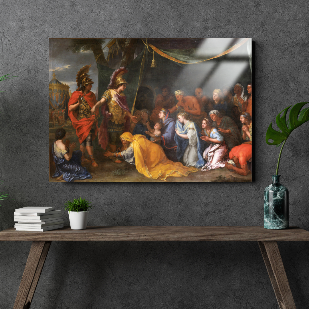 Pers Kraliçesi ve İskender (The Queen of Persia and Alexander) - Charles Le Brun - Metal Poster & Tablo