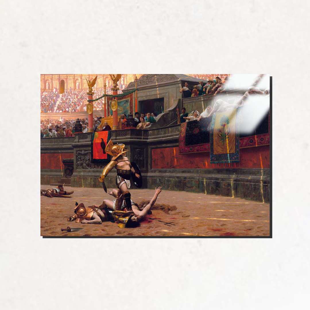 Pollice Verso - Jean-Leon Gerome - Metal Poster & Tablo