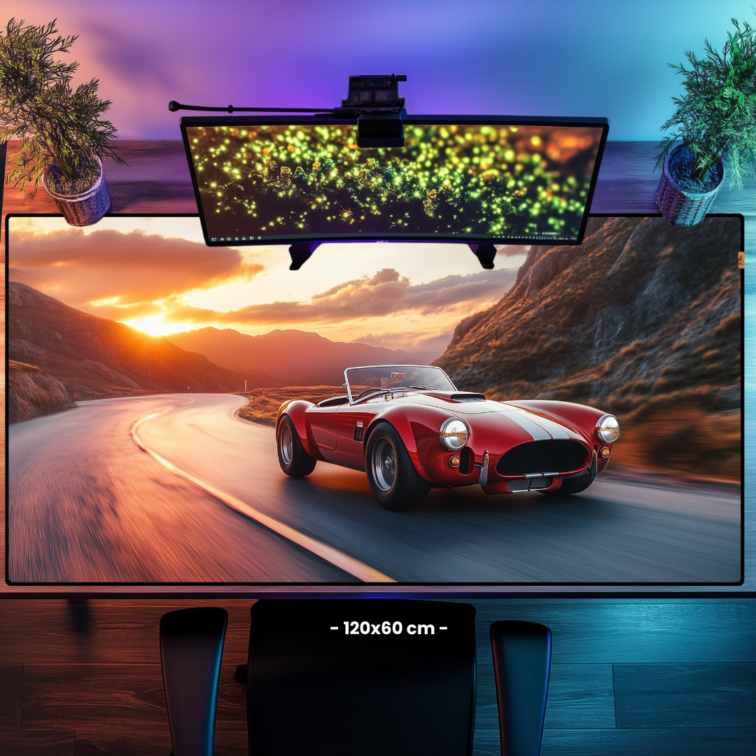 Red Car - Mouse Pad & Masa Matı