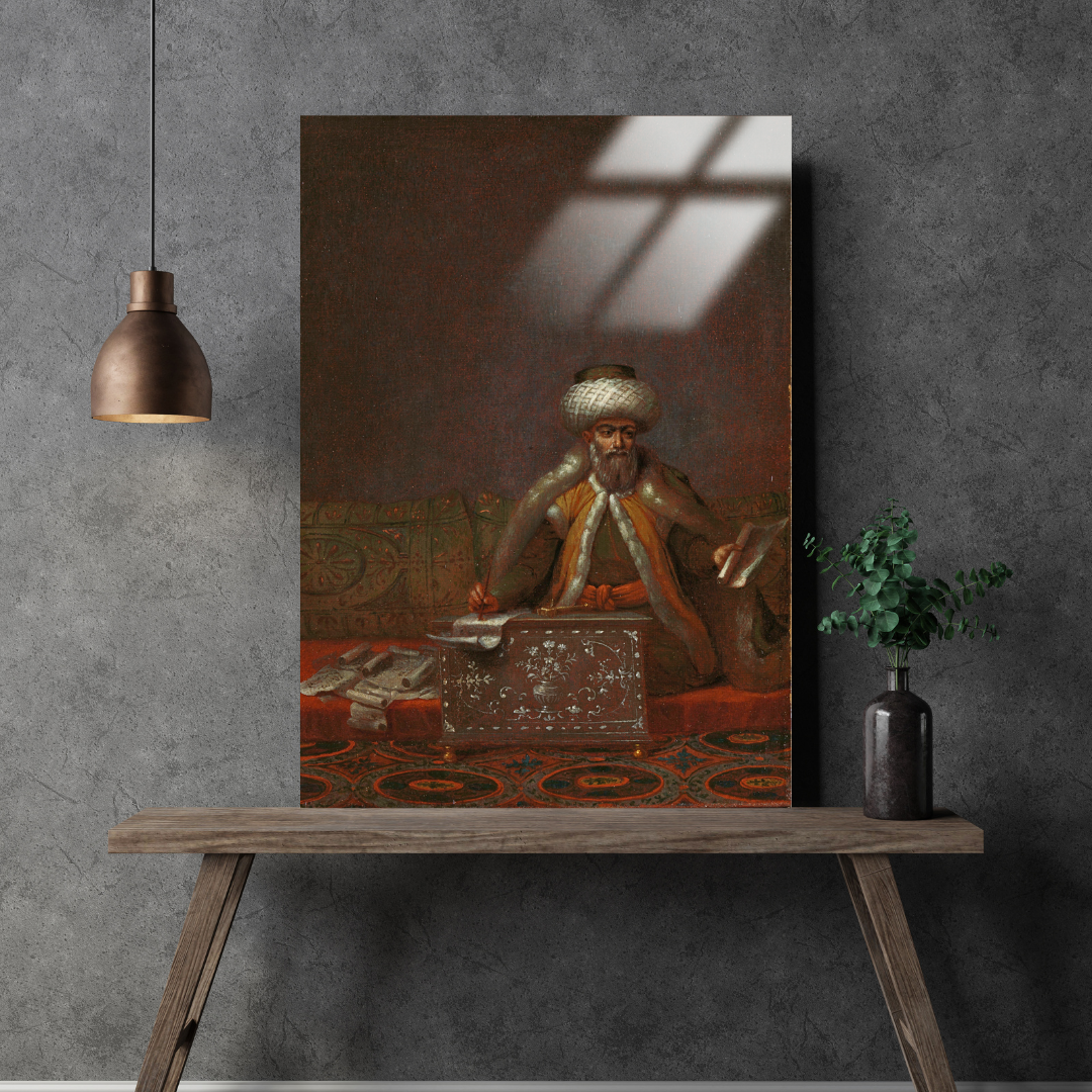 Reisülküttab (The Reis Effendi, Head of the Chancery) - Jean-Baptiste Vanmour - Metal Poster & Tablo