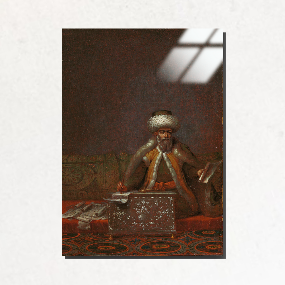 Reisülküttab (The Reis Effendi, Head of the Chancery) - Jean-Baptiste Vanmour - Metal Poster & Tablo