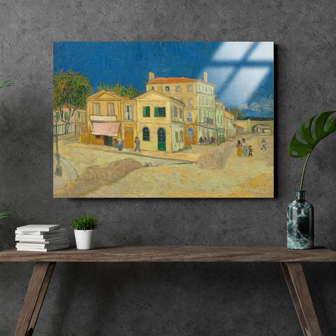 Sarı Ev (The Yellow House) - Vincent Van Gogh - Metal Poster & Tablo
