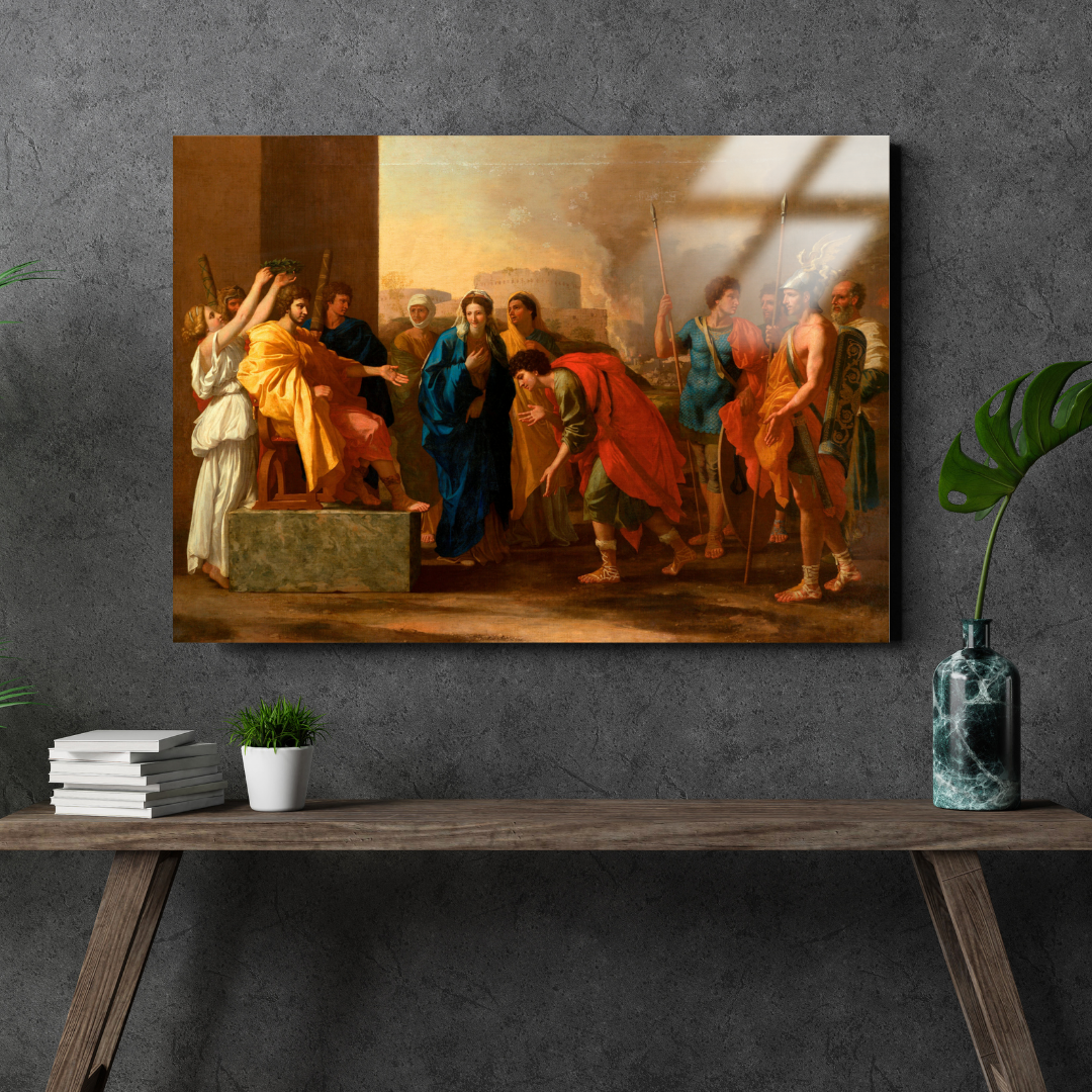 Scipio'nun Erdemi ( Scipio's Noble Deed) - Nicolas Poussin - Metal Poster & Tablo