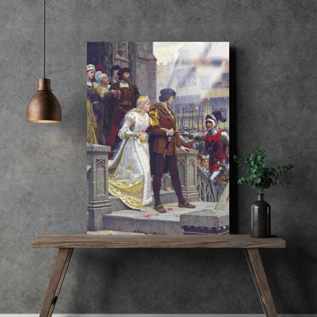 Silaha Çağrı (Call to Arms) - Edmund Blair Leighton - Metal Poster & Tablo