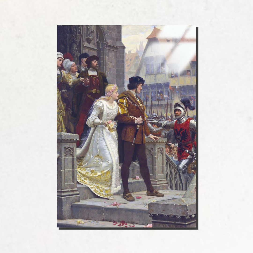 Silaha Çağrı (Call to Arms) - Edmund Blair Leighton - Metal Poster & Tablo