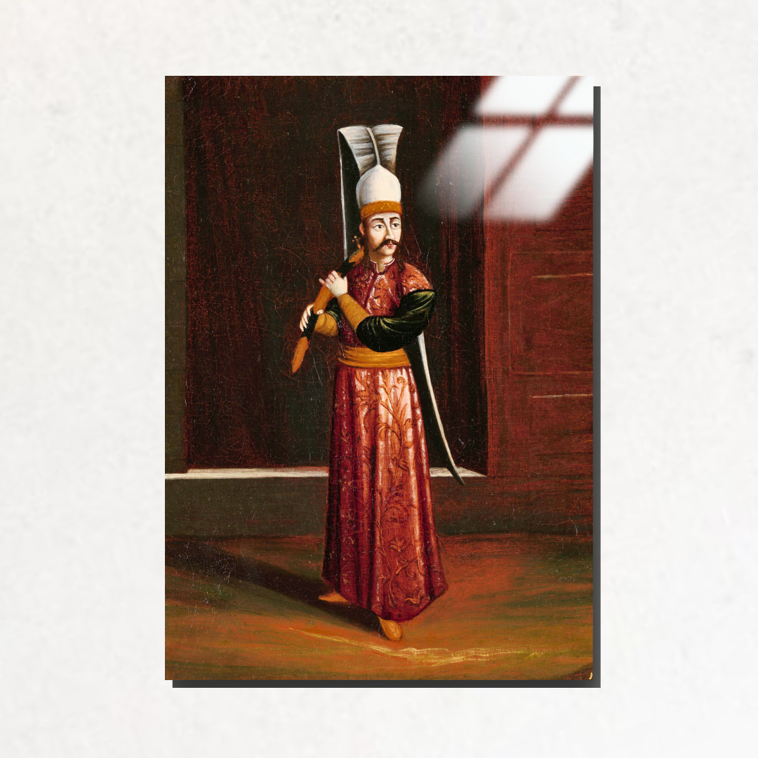 Silahtar Ağası (Seliktar Agassi, Equerry to the Sultan (Supreme Weapon-Bearer) - Jean-Baptiste Vanmour - Metal Poster & Tablo