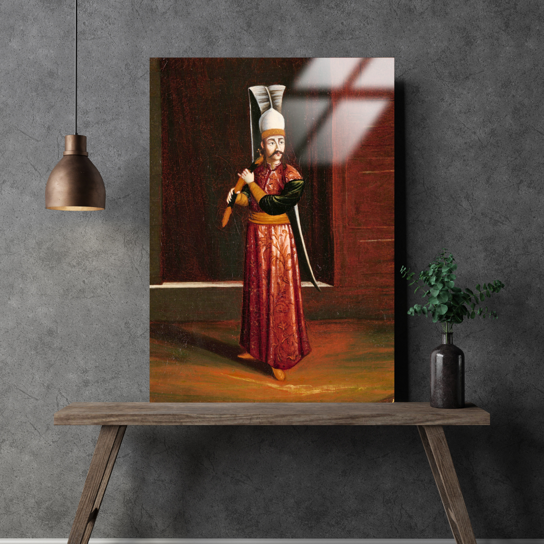 Silahtar Ağası (Seliktar Agassi, Equerry to the Sultan (Supreme Weapon-Bearer) - Jean-Baptiste Vanmour - Metal Poster & Tablo