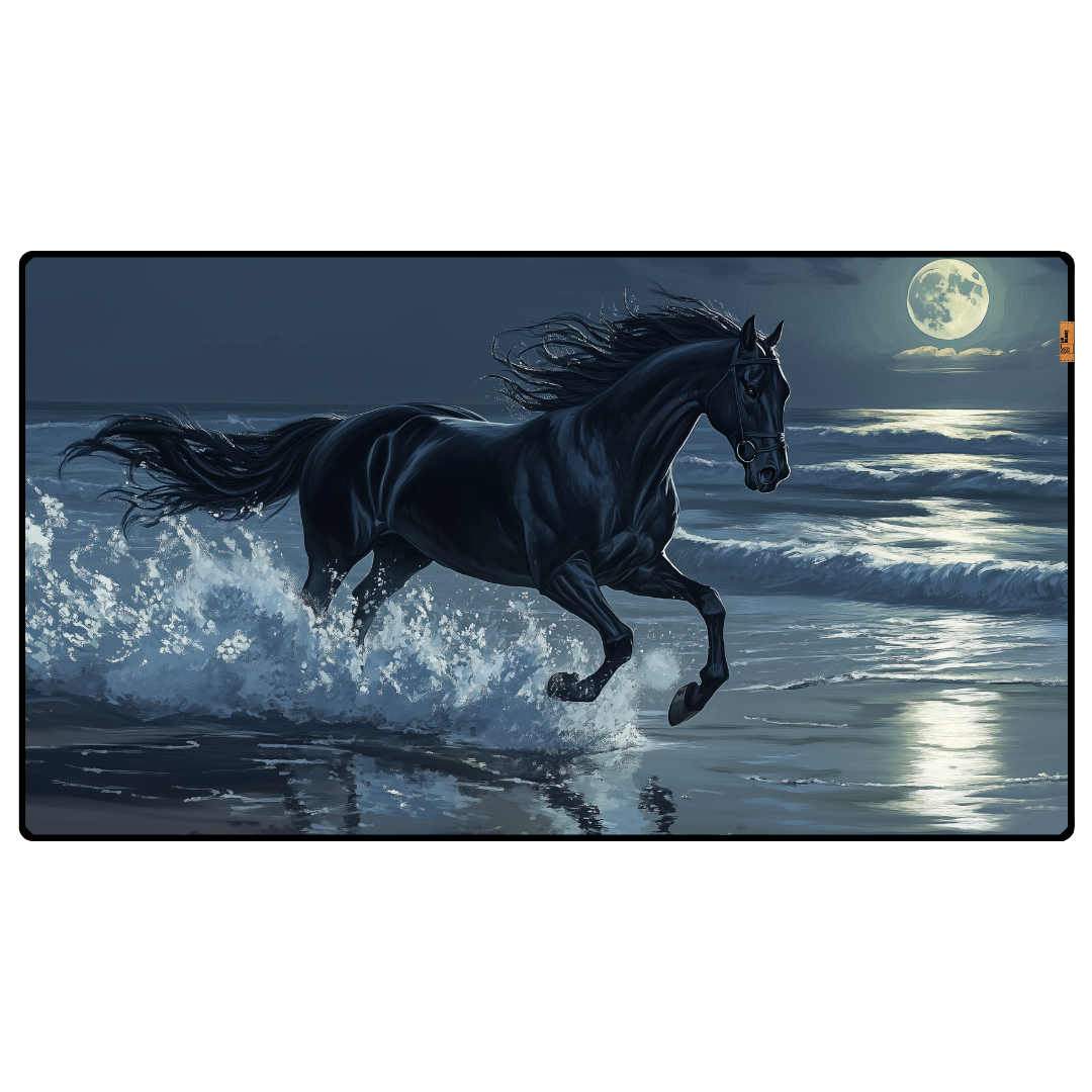 Siyah At - Mouse Pad & Masa Matı