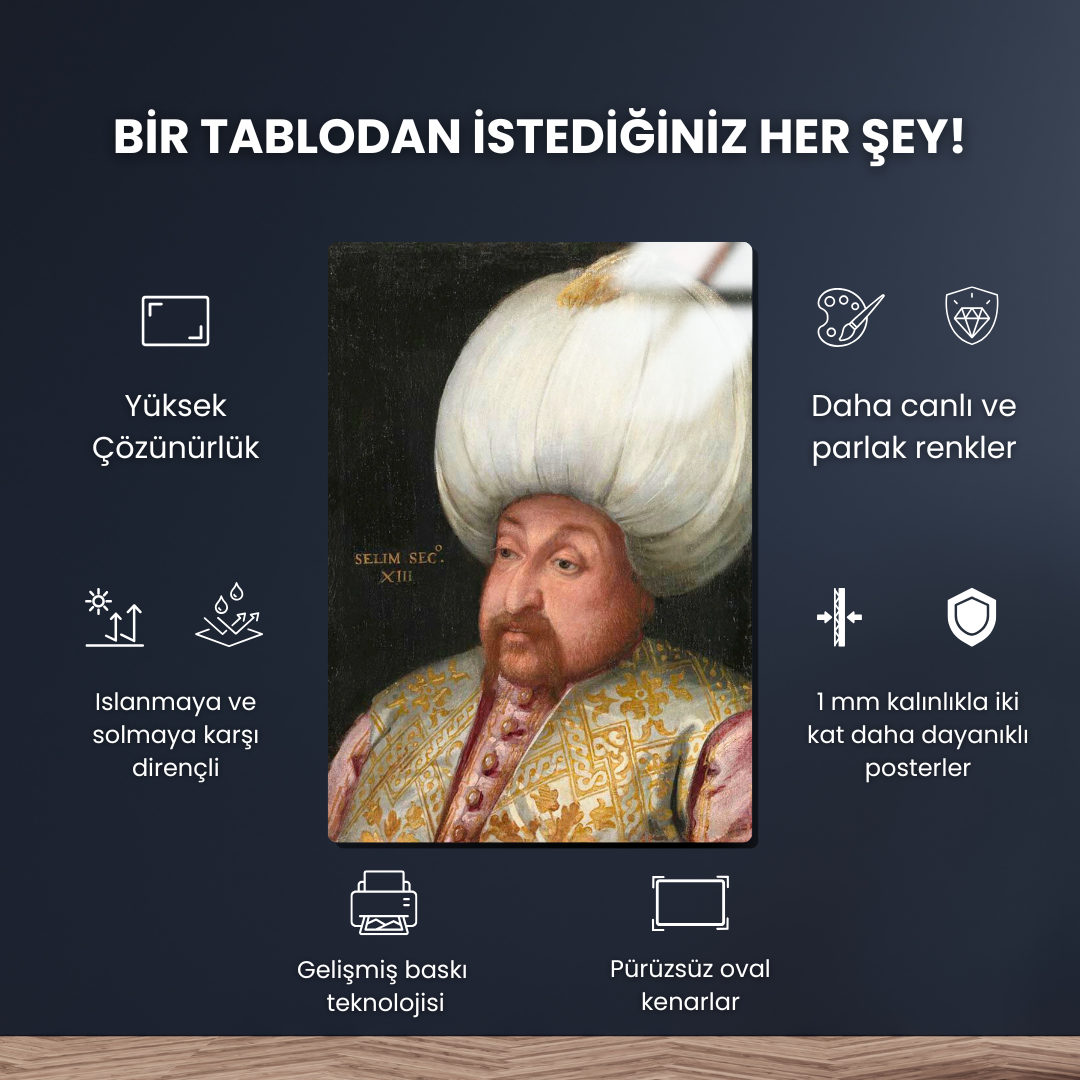Sultan 2. Selim Han - Paolo Veronese - Metal Poster & Tablo