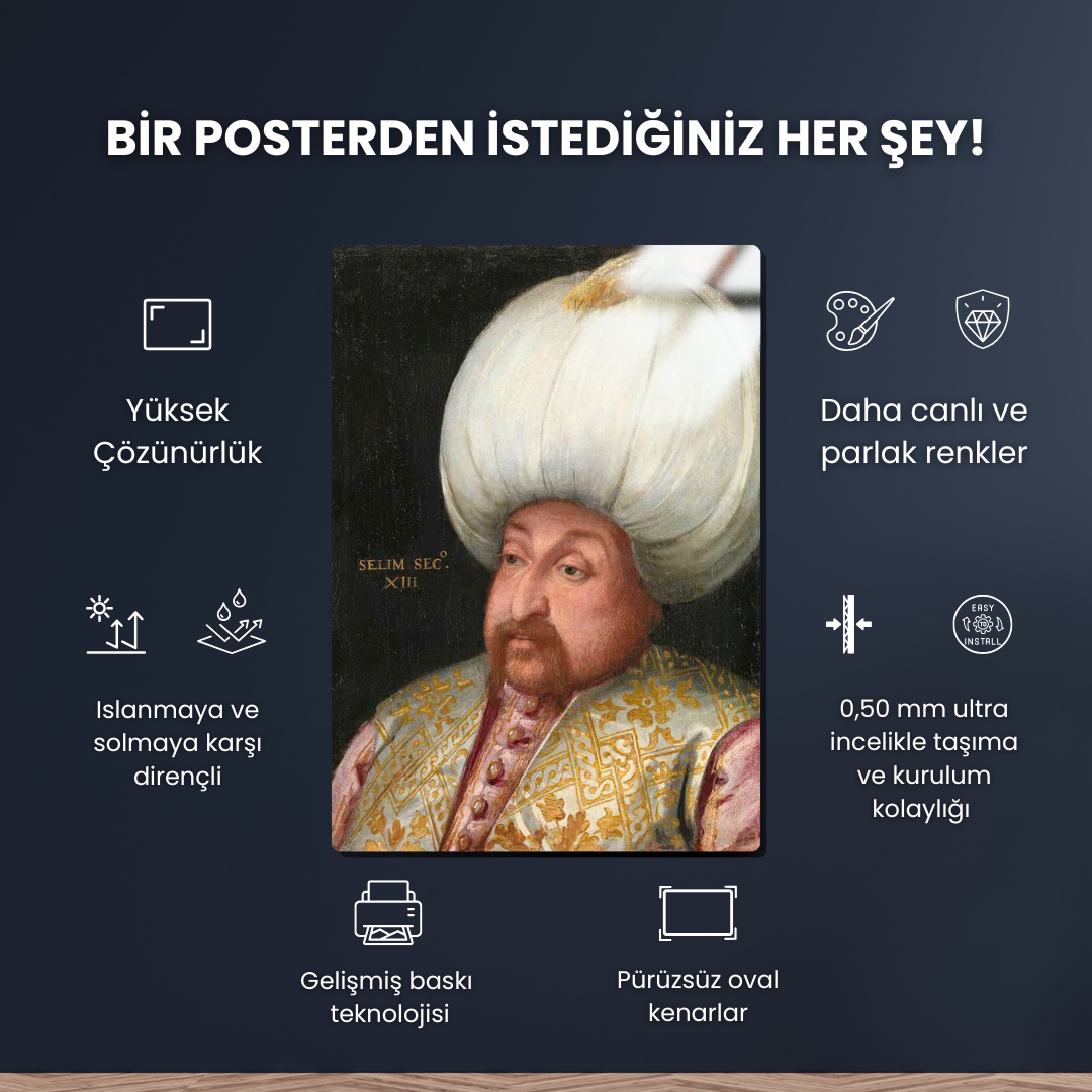 Sultan 2. Selim Han - Paolo Veronese - Metal Poster & Tablo