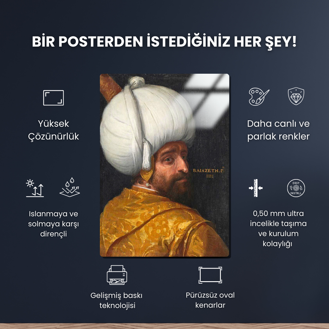 Sultan 1. Bayezid Han (Yıldırım) - Paolo Veronese - Metal Poster & Tablo