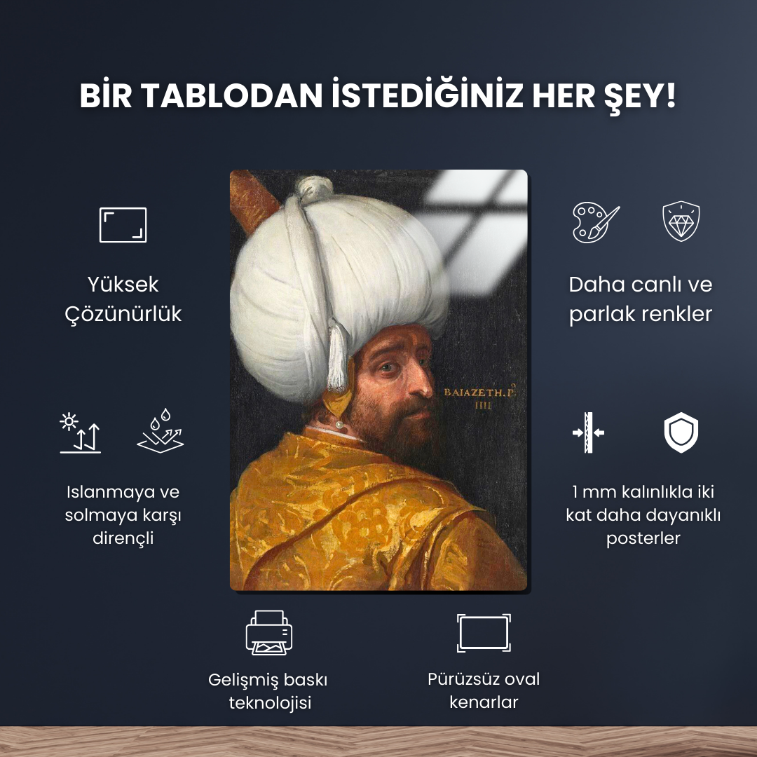 Sultan 1. Bayezid Han (Yıldırım) - Paolo Veronese - Metal Poster & Tablo