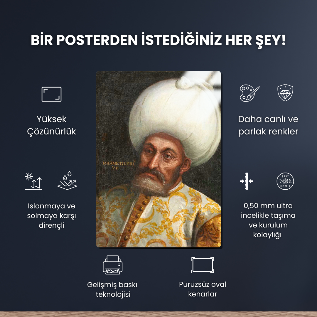 Sultan 1. Mehmet Han - Paolo Veronese - Metal Poster & Tablo