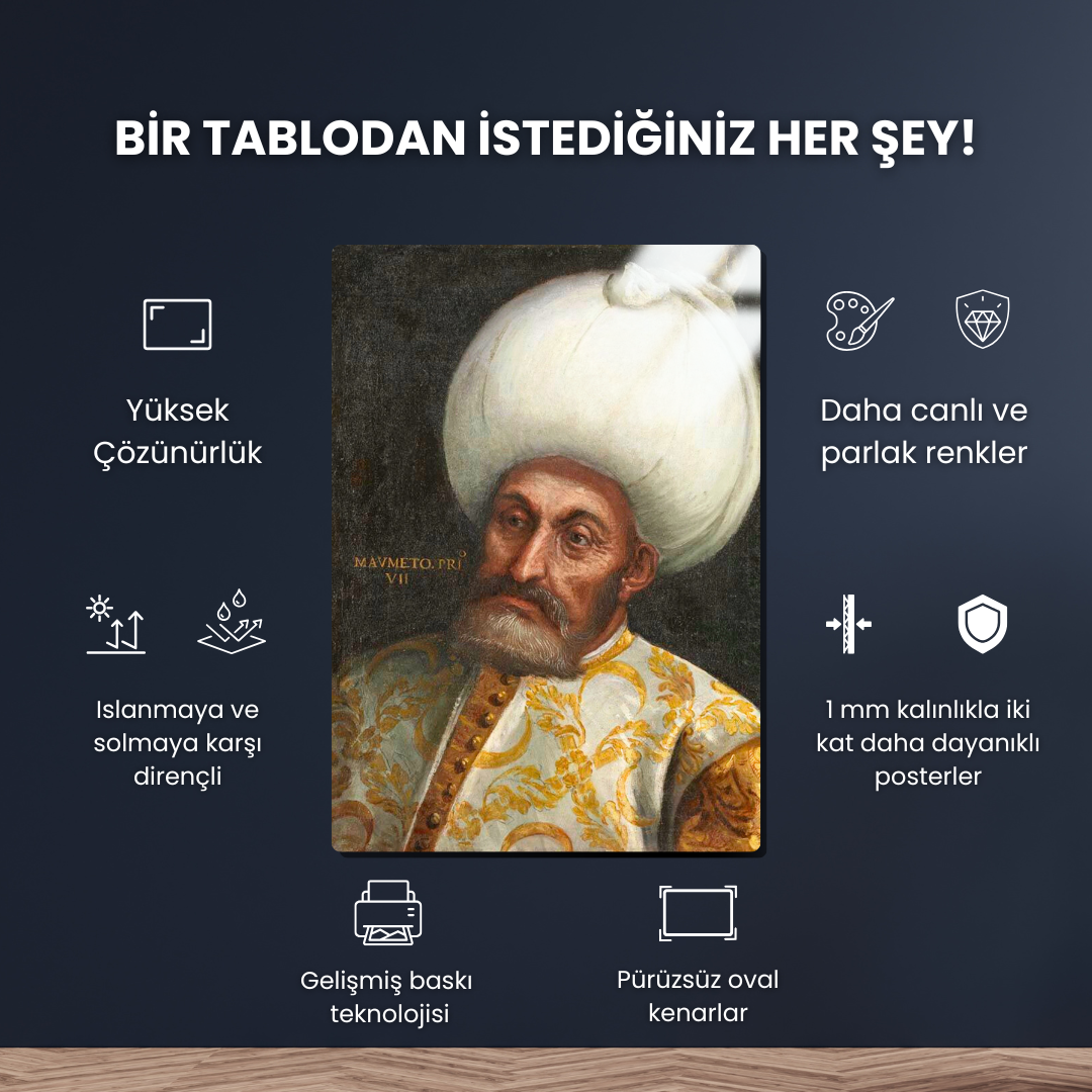 Sultan 1. Mehmet Han - Paolo Veronese - Metal Poster & Tablo