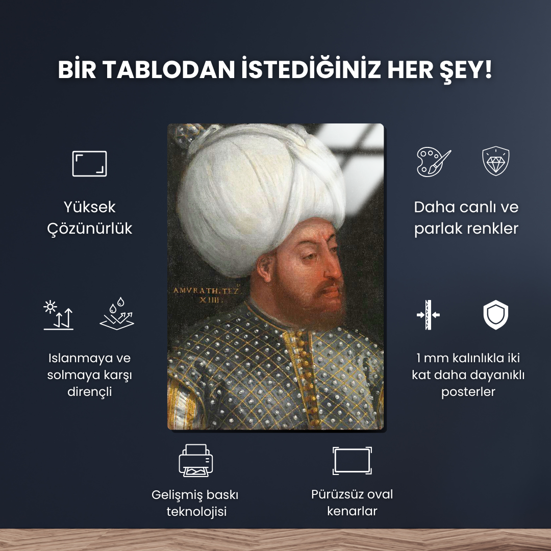 Sultan 3.Murat Han - Paolo Veronese - Metal Poster & Tablo