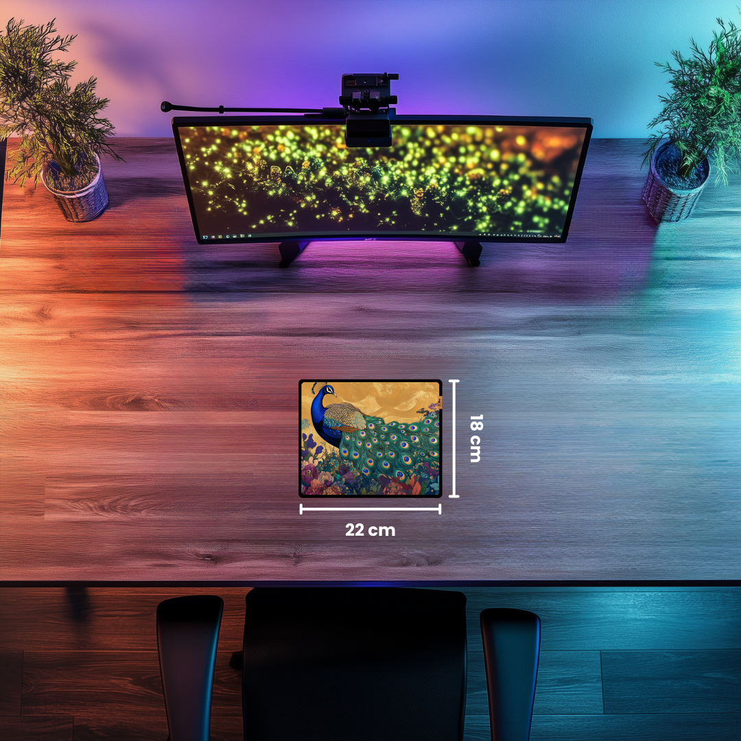 Tavus Kuşu - Mouse Pad & Masa Matı