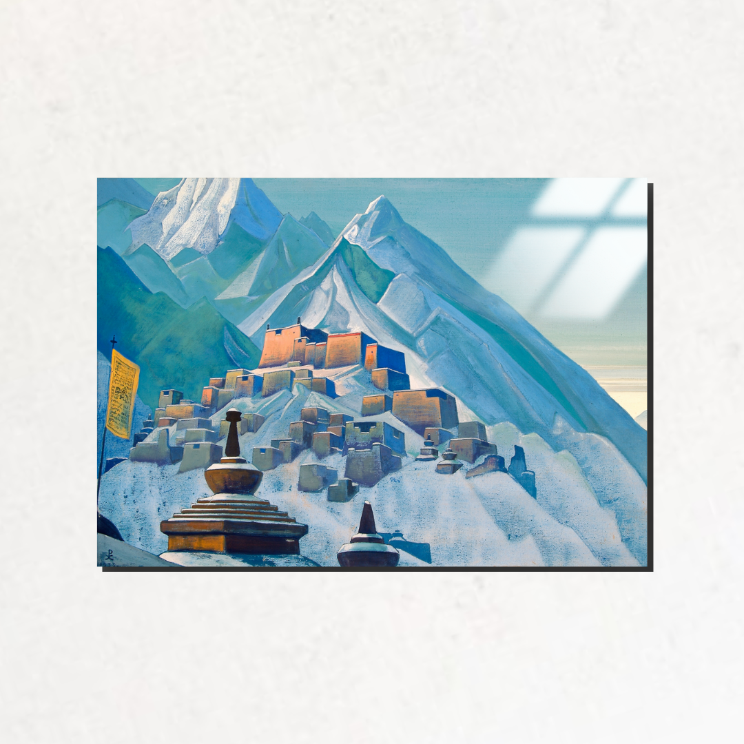 Tibet Himalayalar (Tibet Himalayas) - Nicholas Roerich - Metal Poster & Tablo